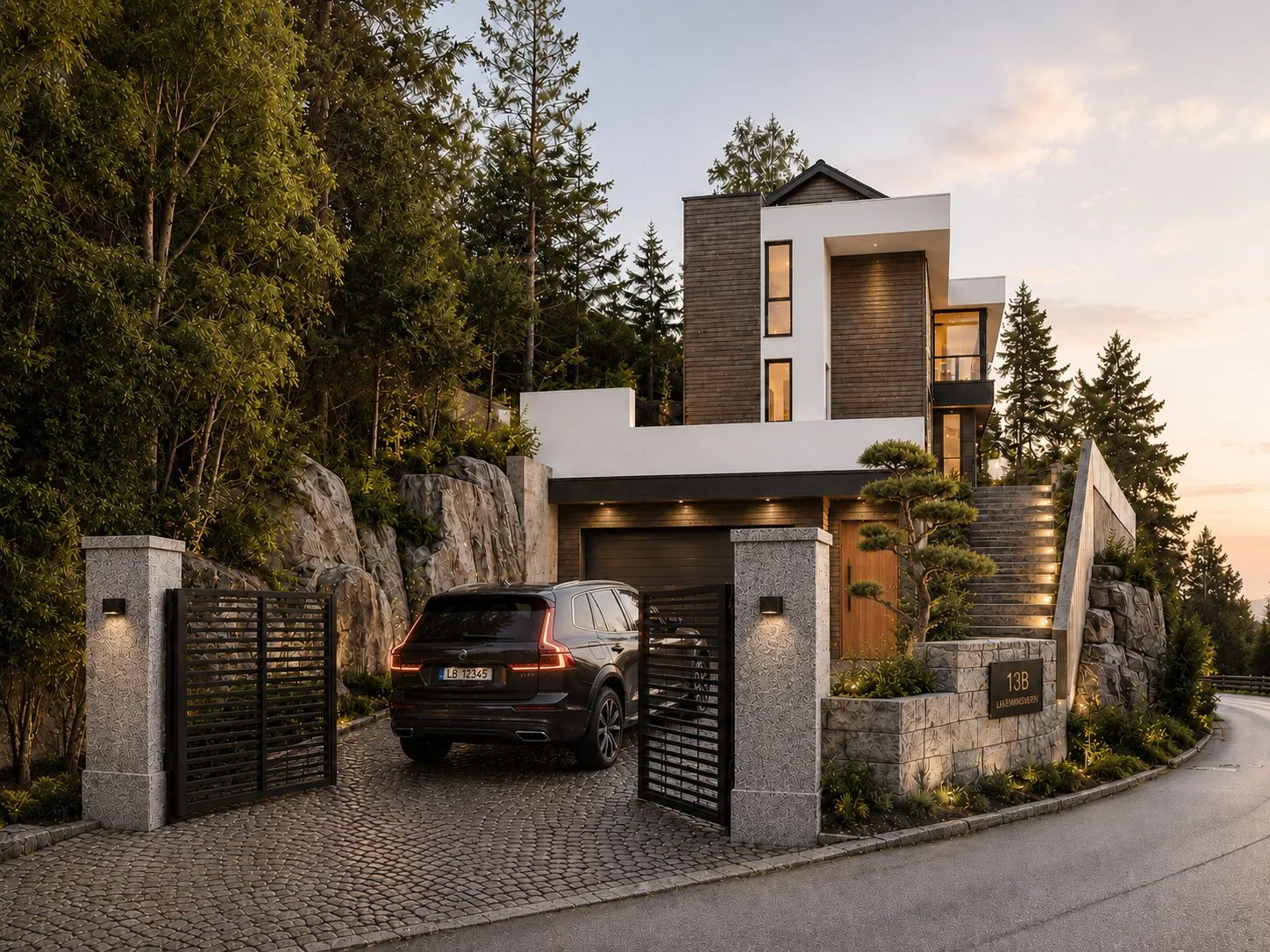 Villa Eira ved dagslys